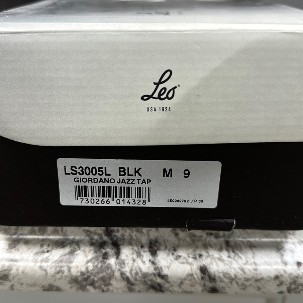 NIB Leo’s Giordano jazz tap oxford size 9AM black - Picture 3 of 4